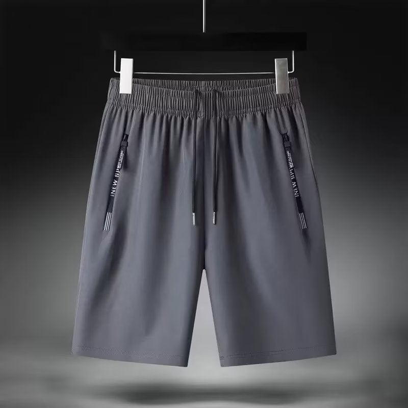 Casual Pants Ins Fashionable Trendy Brand Printed Summer Harem Pants New Youth Popular Shorts Simple Trendy Men Dark gray  - Image 1