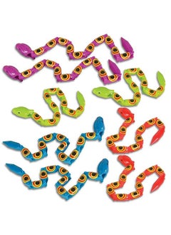 ArtCreativity Jointed Snake Toys Set Of 12 15 Inch Long Plastic Snakes With Joining Pieces Great Party Favor Fidget Toy For Kids Gift Idea For Boys And Girls Carnival Prize Sensory Toy  - Image 2