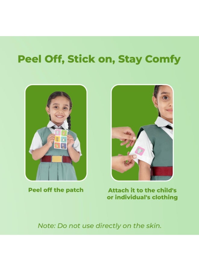 Leeford Mosq Away Mosquito Repellent Patches Pack of 4 (24 Patches) Natural Repellent Mosquito Patches for Kids, Babies & Adults | Mosquito Repellent Stickers for Travel Outdoor Indoor | 8 Hrs Protection - Image 4