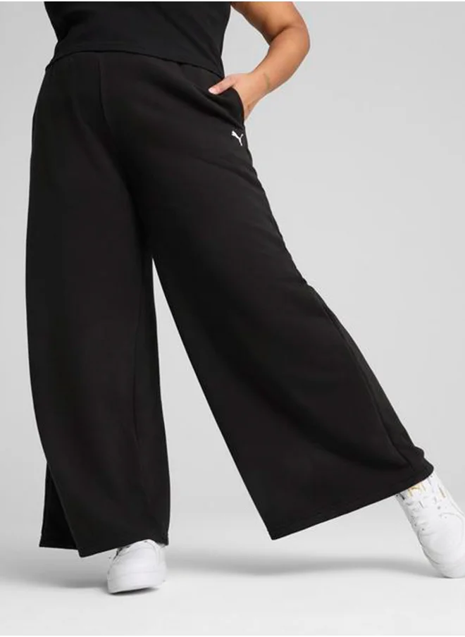 PUMA Wardrobe Essential Relaxed Wide Leg Sweatpants