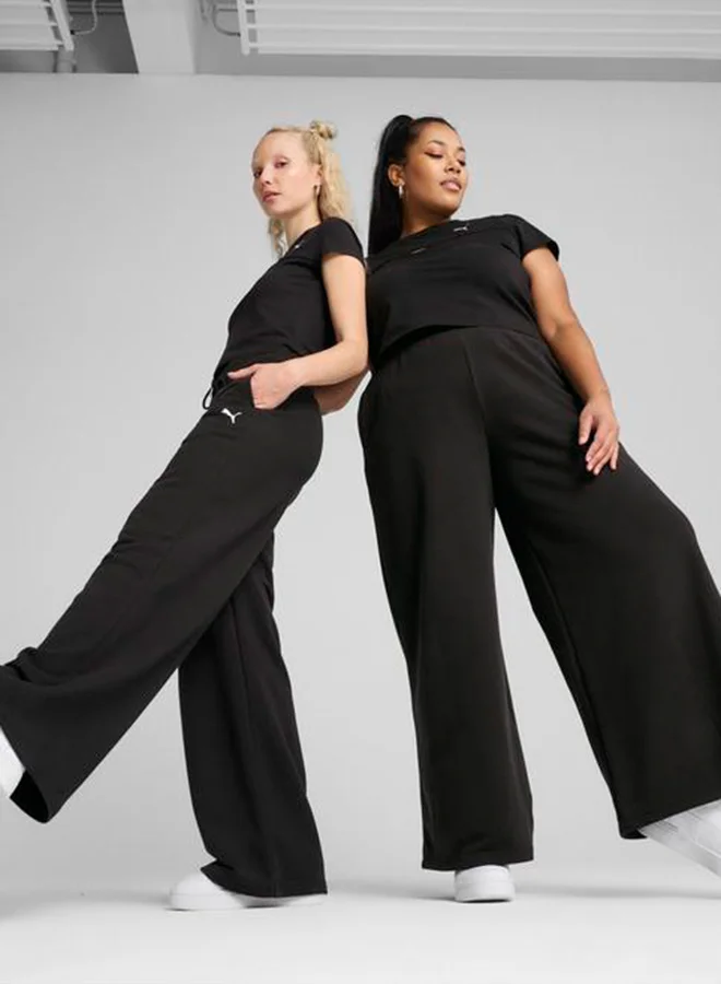 PUMA Wardrobe Essential Relaxed Wide Leg Sweatpants