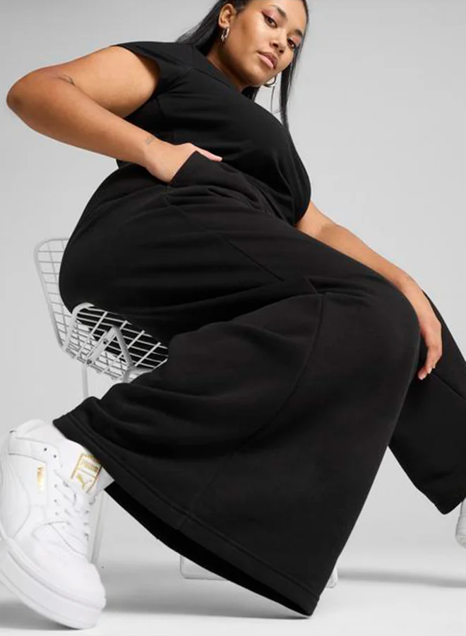 PUMA Wardrobe Essential Relaxed Wide Leg Sweatpants
