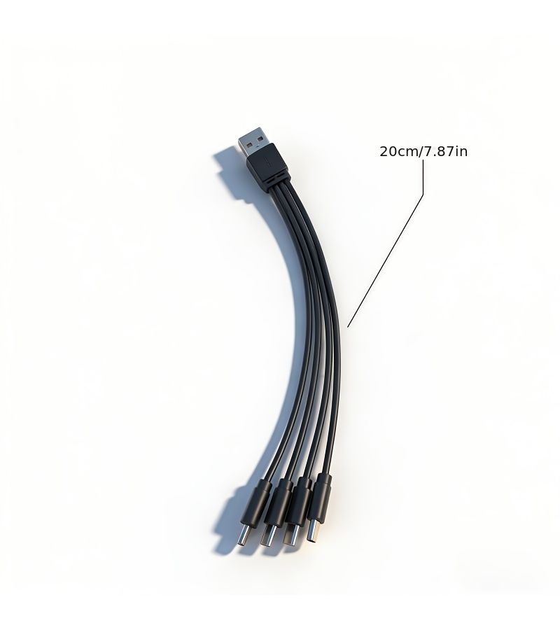كابل شحن USB إلى Type C 4 في 1 لهواتف هواوي وسامسونج وشاومي - Image 5