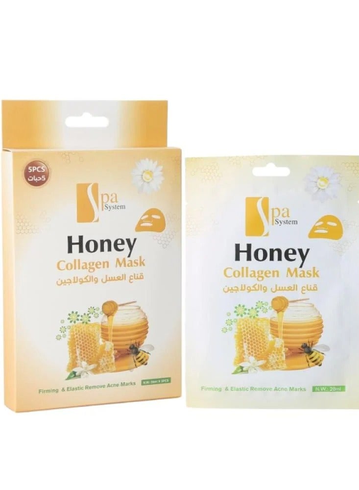 Spa System Honey  Collagen Mask 5pcs 28Ml