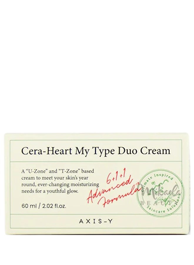 AXIS-Y Axis-Y Cera Heart My Type Duo a U zone and T zone based cream 60ml  - Image 2