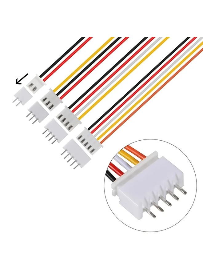 10 Pairs JST XH 2.54mm 2 3 4 5 Pin Connector Kit With 200mm Flat Wire Cable 10pin Model - Image 5