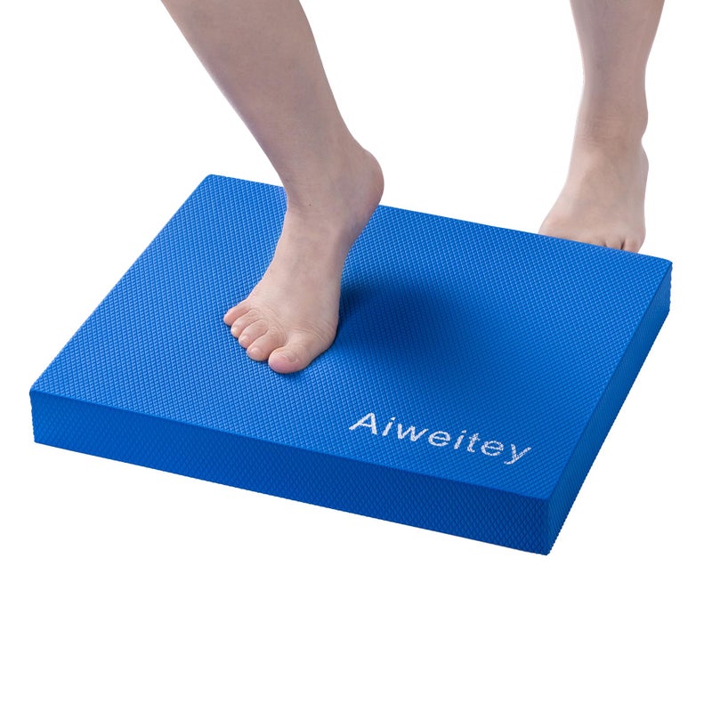 Aiweitey Stability Trainer Pad - Foam Balance Exercise Pad Cushion for Therapy, Yoga, Dancing Balance Training, Pilates,and Fitness (Blue c) - Image 1