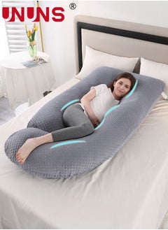 UNUNS Pregnancy Pillows,U Shaped Body Pillows For Sleeping,180cm Pregnancy Pillows With Removable Cover,Support For Back,Hips,Legs,Belly For Pregnant Women  - Image 1