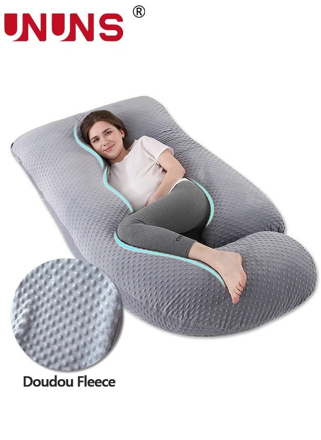UNUNS Pregnancy Pillows,U Shaped Body Pillows For Sleeping,180cm Pregnancy Pillows With Removable Cover,Support For Back,Hips,Legs,Belly For Pregnant Women  - Image 2