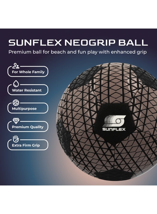 صنفليكس SUNFLEX نيوجريب كرة يد مقاس 3 – بني | كرة تدريب متينة بقبضة قوية للعب داخل وخارج القاعة - Image 2