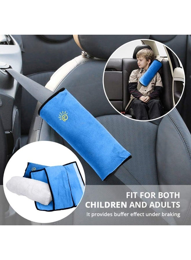 COFFLED 2PC Seat Belt Pillow for Kids, Baby Seatbelt Pillow, Seat Belt Pillows for Toddler Travel, Kids Travel Seat Belt Pillow, Kids Seatbelt Pillow for Booster - Image 2