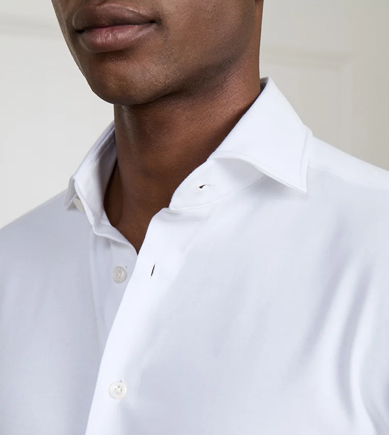 هاكيت TAILORED FIT FLECKED SHIRT
