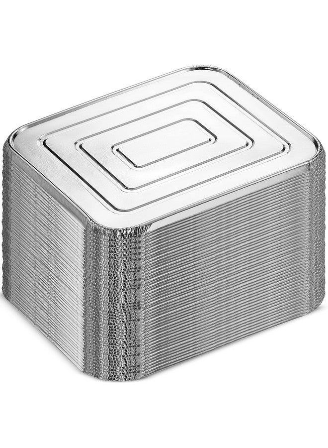 MontoPack MontoPack Half-Size Aluminium Foil Lids | [50 Pack] | Perfect Fit for 9x13 Roasting Pans | Premium Quality for Baking & Catering | Disposable Food Prep Containers Lids  - Image 1