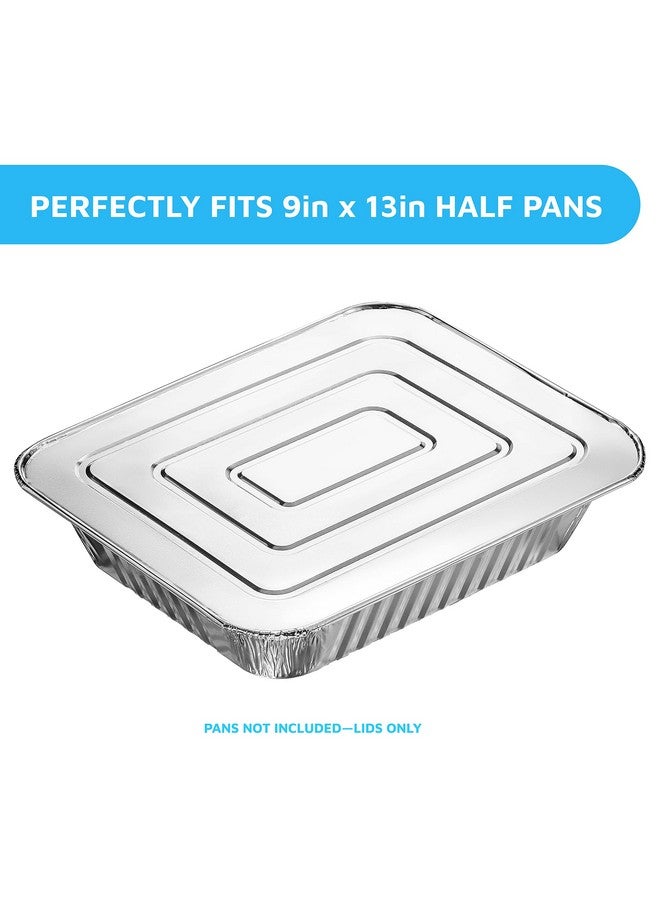 MontoPack MontoPack Half-Size Aluminium Foil Lids | [50 Pack] | Perfect Fit for 9x13 Roasting Pans | Premium Quality for Baking & Catering | Disposable Food Prep Containers Lids  - Image 4