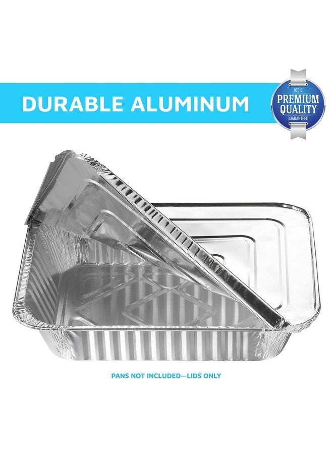 MontoPack MontoPack Half-Size Aluminium Foil Lids | [50 Pack] | Perfect Fit for 9x13 Roasting Pans | Premium Quality for Baking & Catering | Disposable Food Prep Containers Lids  - Image 5