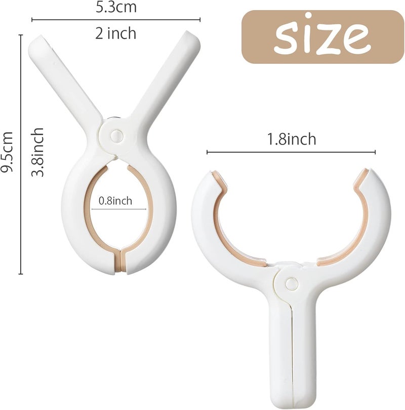 Sunkaioo 12 Pack Plastic Clothes Pins with Strong Anti-Rust Springs,Heavy Duty Beach Towel Clips,Laundry Clothespins to Keep Your Towel, Clothes, Blankets to Dry on Clothesline and Hanging Rack - Image 2