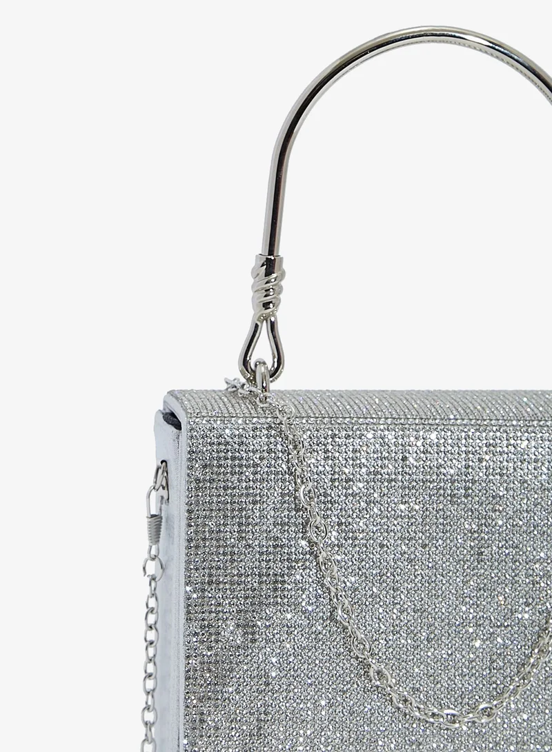 Namshi x diamante box clutch bag