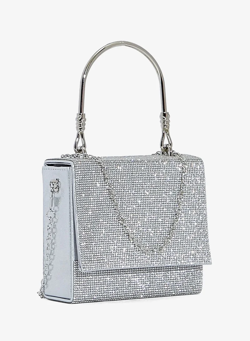 Namshi x diamante box clutch bag