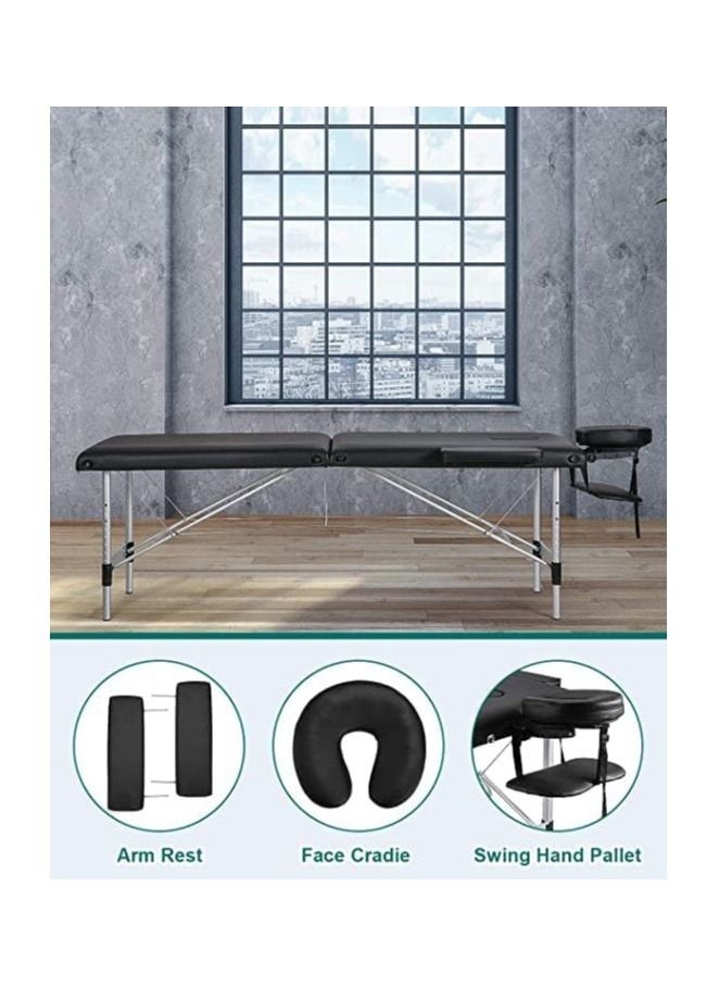 Generic - Lightweight Aluminum Portable Massage Bed for Salon Massage with Folding Bag for Easy Carrying - Image 1