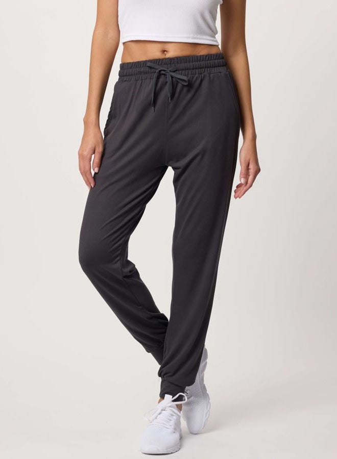 REALESSENTIALS Women's Plus Size Just My Lounge Joggers Soft Sleepwear Pajamas Loungewear Yoga Pants Active Athletic Track Running Workout Casual Ladies Yoga Sweatpants Pockets, Set 2, 3X, Pack of 3 - Image 2