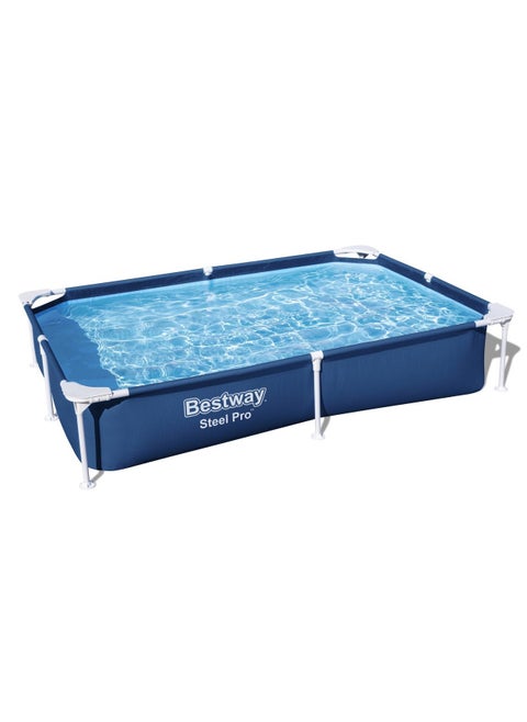مسبح مستطيل Bestway Steel Pro™‎ بأبعاد 2.21 متر × 1.50 متر × 43 سم - متعة الصيف تبدأ هنا