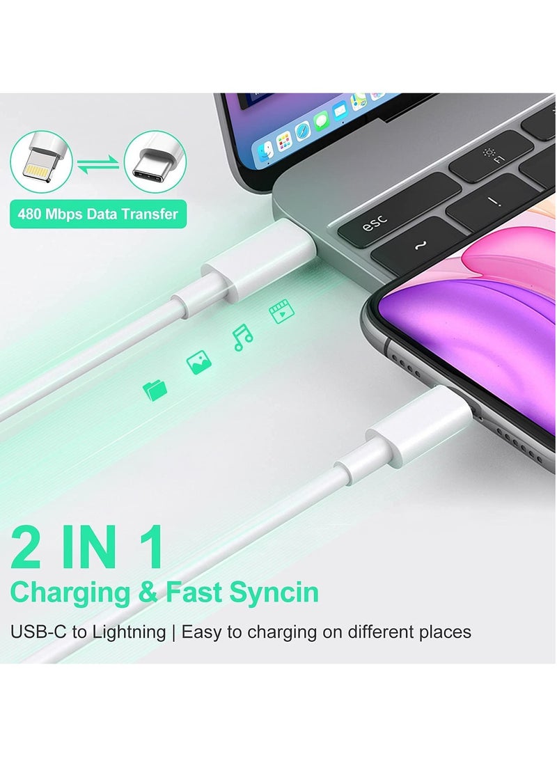 DUSALA - USB C to Lightning Cable 1M [MFi Certified] Compatible with iPhone USB C to Lightning Cable Compatible with iPhone 14 Pro Max/14/13/12/11 Pro/X/XS/XR/8 Plus/AirPods Pro - Image 1