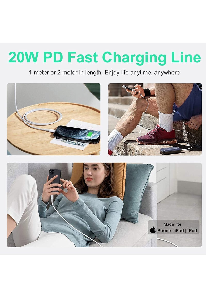 DUSALA - USB C to Lightning Cable 1M [MFi Certified] Compatible with iPhone USB C to Lightning Cable Compatible with iPhone 14 Pro Max/14/13/12/11 Pro/X/XS/XR/8 Plus/AirPods Pro - Image 1