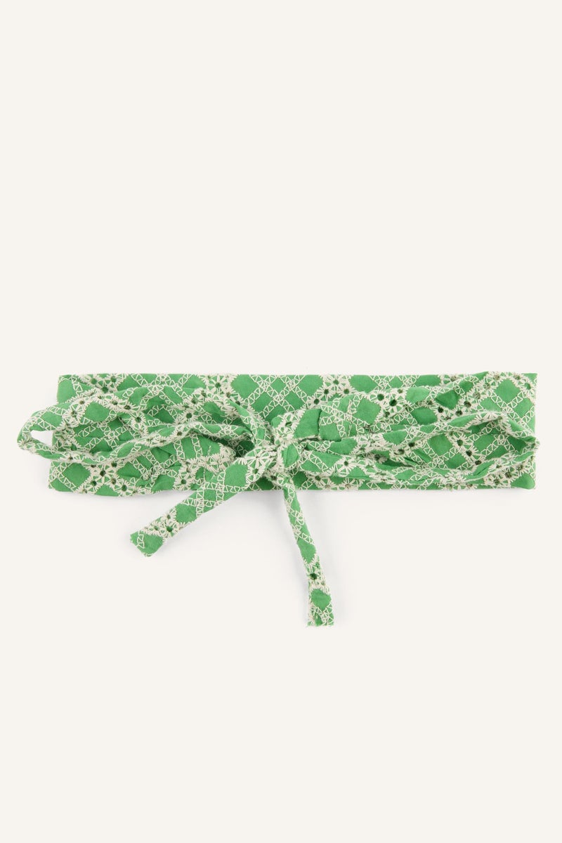 DeFacto Green Woman Woman Green Plaid Hair Accessory Casual - Image 4