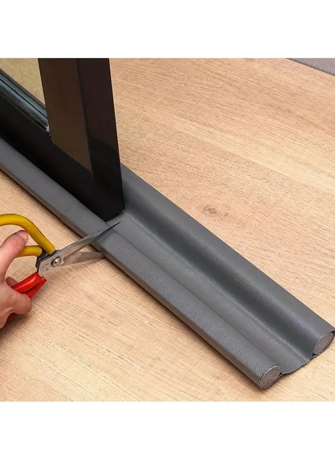 Adjustable Self Adhesive Door Bottom Seal Strip Soundproof and Noise Reduction Double Sided Windshield Protection Home Dust Proof Rubber Foam Seal Strip and Controls Pests