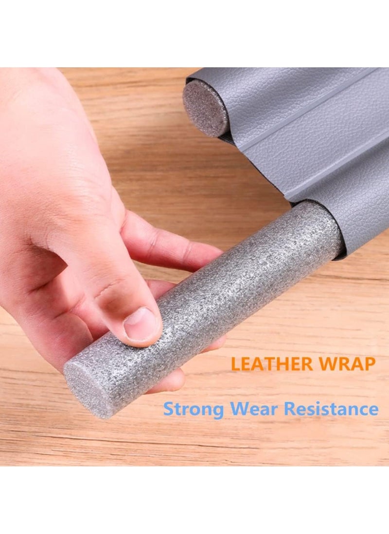 DubaiGallery - Adjustable Self Adhesive Door Bottom Seal Strip Soundproof and Noise Reduction Double Sided Windshield Protection Home Dust Proof Rubber Foam Seal Strip and Controls Pests - Image 1
