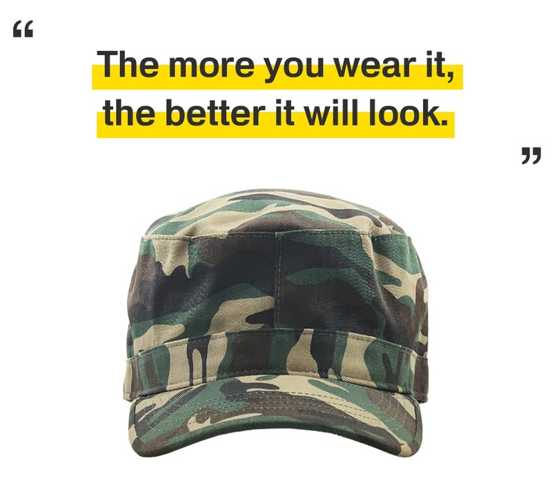 KBETHOS KBK-1464 CAM M Cadet Army Cap Basic Everyday Military Style Hat (Now with STASH Pocket Version Available) - Image 5