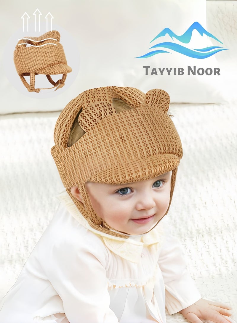 TAYYIB NOOR Baby Head Protector Helmet - Adjustable & Breathable Safety Hat for Infants Toddlers, Lightweight Crash Cap for Crawling Walking Learning to Walk - Image 1