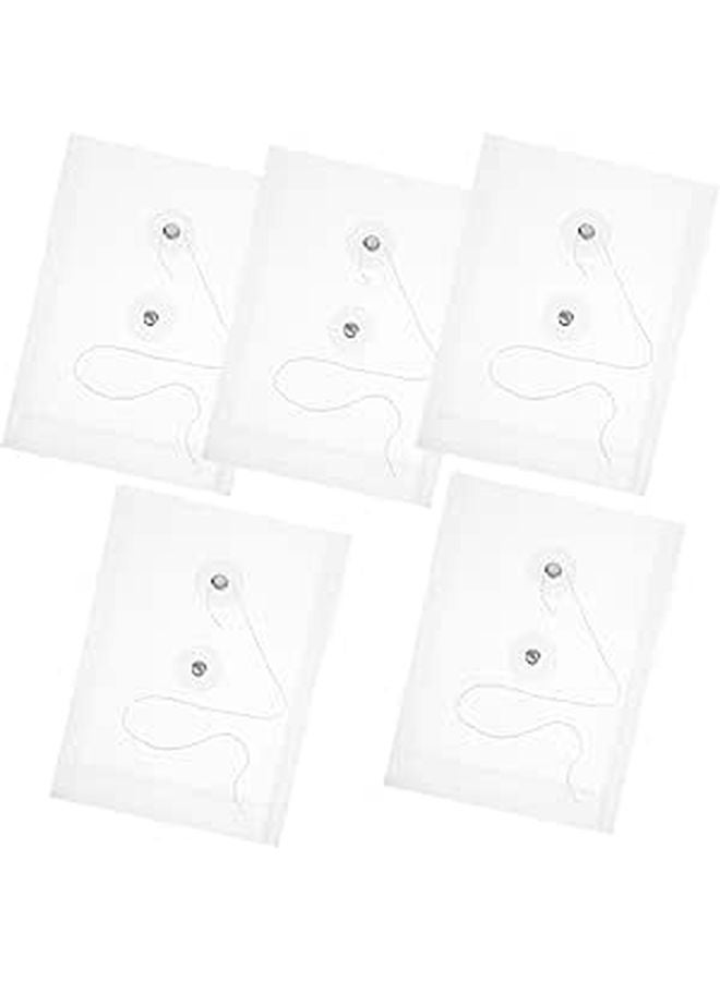 A6 Vertical File Holders 5 Pack Document Protectors For Office Storage Organizer - Image 1