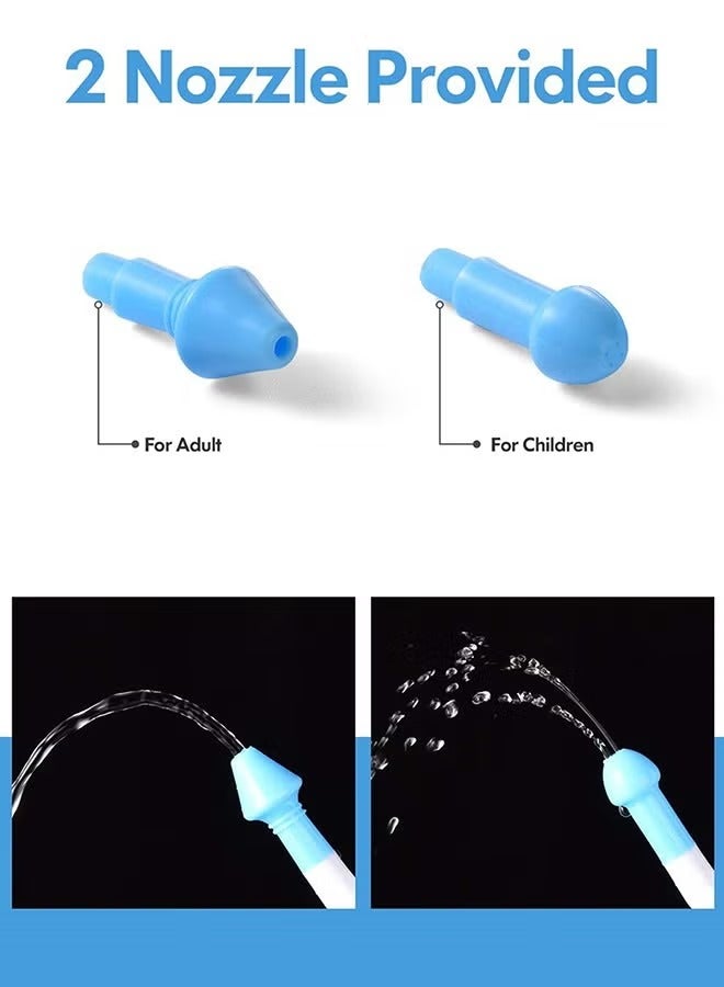 ووتر بالس 2 قطعة من زجاجة Neti Pot لشطف الجيوب الأنفية، زجاجة غسيل الأنف، زجاجة غسيل الأنف، منظف للحساسية، الري بالضغط، منظف الأنف Neti-Pot للكبار والأطفال، خالي من مادة BPA - Image 3