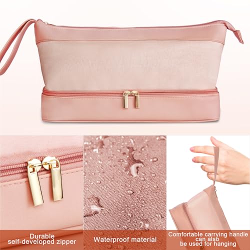 GENCAM Flexfusion Carrying Case for Shark, Travel Case for Shark Glam Ceramic/FlexFusion Hair Straightener, Travel Bag for Shark Flexfusion Air Ceramic HD641S/HD642S /HD6052S (Pink) - Image 4