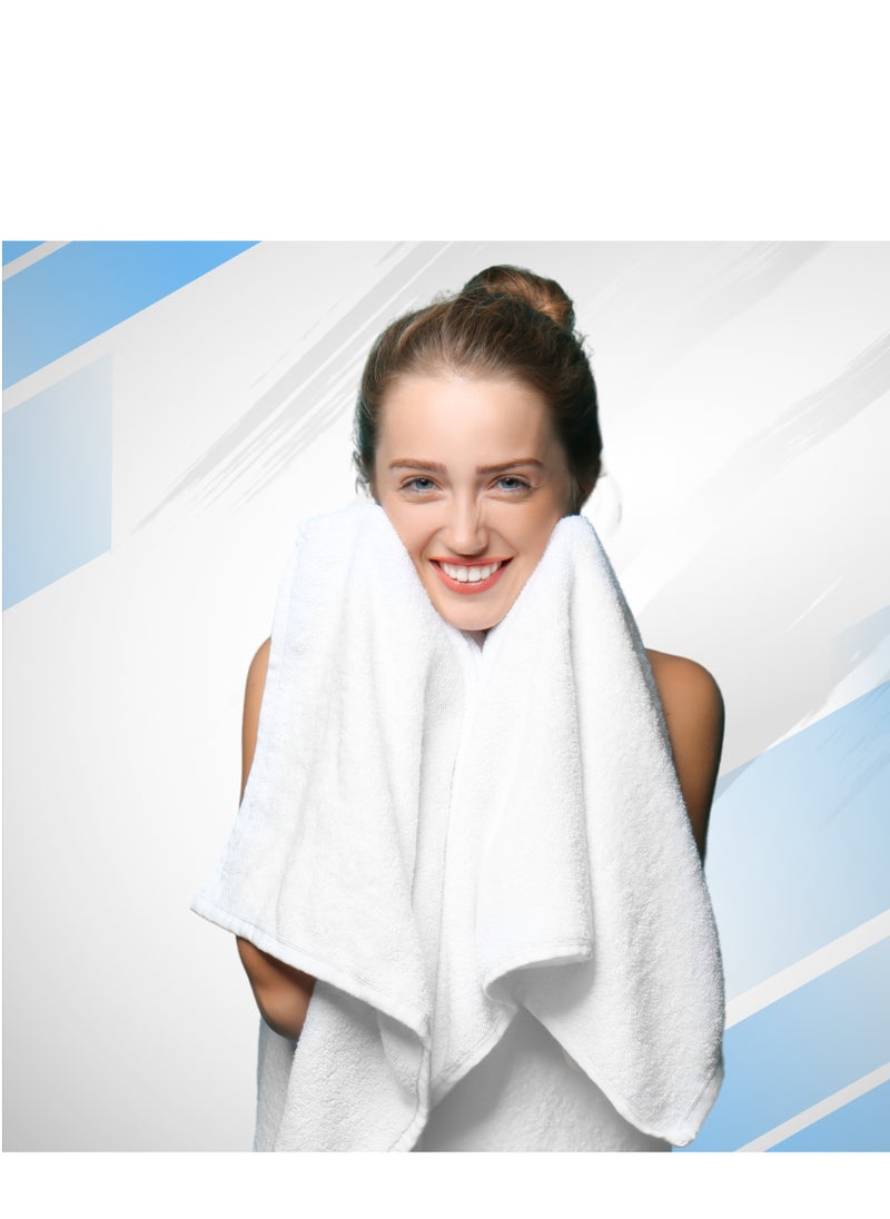 Infinitee Xclusives - Premium Bath Towels Set Pack of 4-100% Ring Spun Cotton Towels - Blue Bath Towels 70cm x 140cm - Soft Feel, Quick Dry, Highly Absorbent Durable Towels, Perfect for Daily Use by Infinitee Xclusives - Image 1