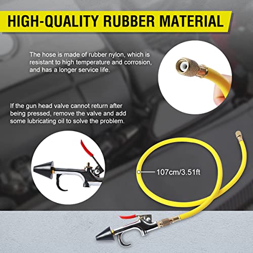 CMTOOL AC Flush Kit, Automotive Home HVAC Flush Tool, Thickened Stainless Steel Canister, Auto A/C Flushing Kit House Air Conditioning Flushing Bottle Set, for R134A R12 R22 R404 R410A System - Image 5