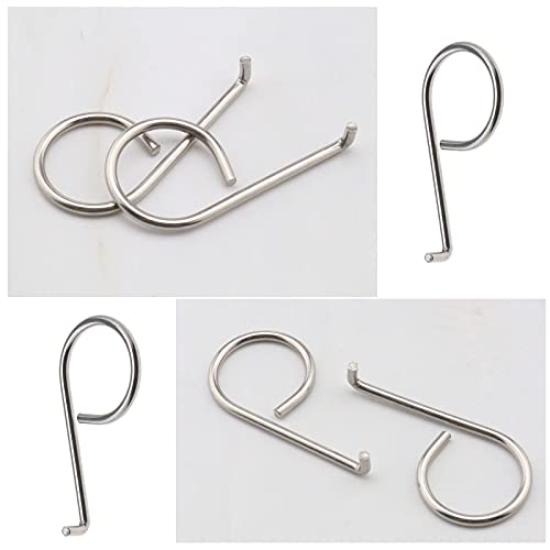 Micro Traders 2pcs Wheel Center Lug Nut Cover Bolt Cap Removal Dismantle Tool Hook Stainless Steel 6X0012243 Compatible with VW Audi Skoda - Image 5