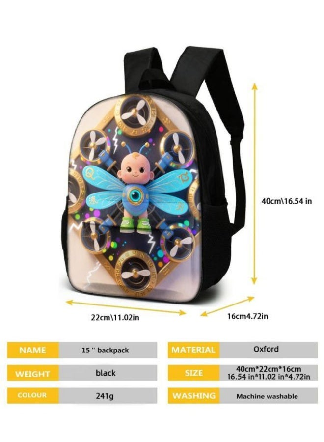 Bright Li Fire A good helper for cute travel! Exclusive cartoon bags for children and teenagers, three-piece set, light and comfortable (available for students, children, friends on outings, mountain climbing, school, etc.) - 90  - Image 5