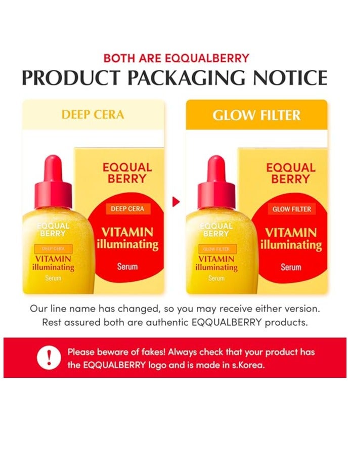 eqqualberry عبوة من 2 سيروم فيتامين مضيء 30 مل | سيروم وجه مضيء للبشرة الباهتة وغير المتساوية | يعزز الإشراق، ويوحد اللون، ويرطب - Image 3