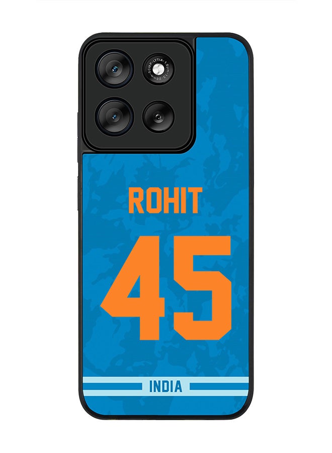 Stylizedd For Motorola Moto G56 Case,Slim fit Camera Protection, Shockproof Thin Phone cover  - India Rohit Sharma, Jersey No 45 - Image 1