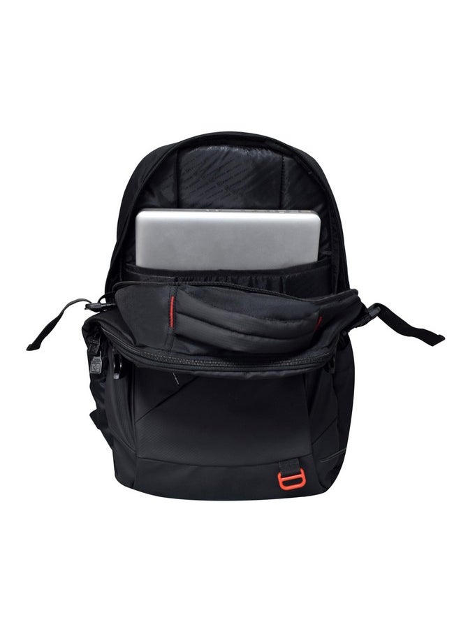 سويس ميليتري حقيبة ظهر سويس ميليتاري Ghost-X 30L للسفر للجنسين لأجهزة الكمبيوتر المحمولة مقاس 15.6 بوصة - مع حزام أمتعة وحلقة مفاتيح قابلة للفصل وجيب مضاد للسرقة وجيب زجاجة قابل للتوسيع للاستخدام في المكتب والجامعة  - Image 5