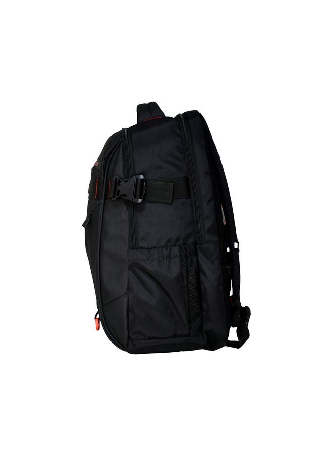 سويس ميليتري حقيبة ظهر سويس ميليتاري Ghost-X 30L للسفر للجنسين لأجهزة الكمبيوتر المحمولة مقاس 15.6 بوصة - مع حزام أمتعة وحلقة مفاتيح قابلة للفصل وجيب مضاد للسرقة وجيب زجاجة قابل للتوسيع للاستخدام في المكتب والجامعة  - Image 4