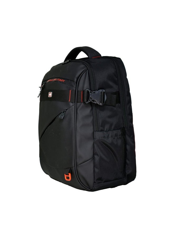 سويس ميليتري حقيبة ظهر سويس ميليتاري Ghost-X 30L للسفر للجنسين لأجهزة الكمبيوتر المحمولة مقاس 15.6 بوصة - مع حزام أمتعة وحلقة مفاتيح قابلة للفصل وجيب مضاد للسرقة وجيب زجاجة قابل للتوسيع للاستخدام في المكتب والجامعة  - Image 3