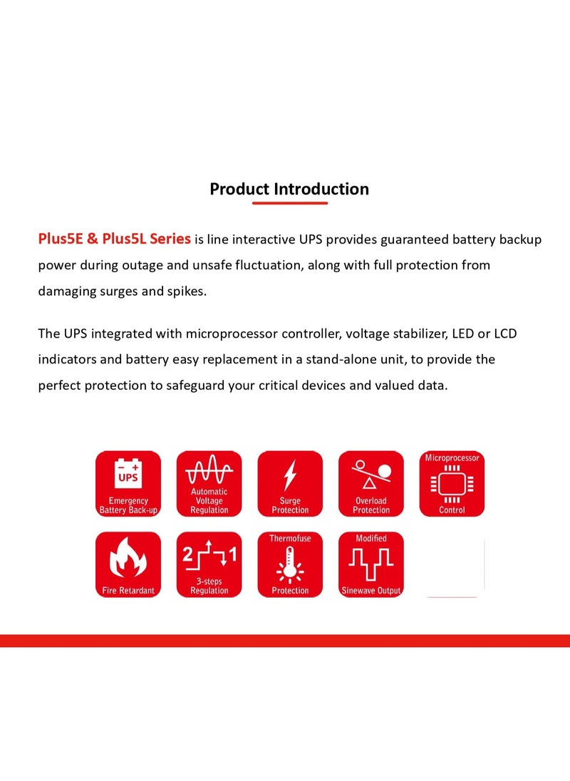 A Plus 2000VA 1200W Line Interactive UPS