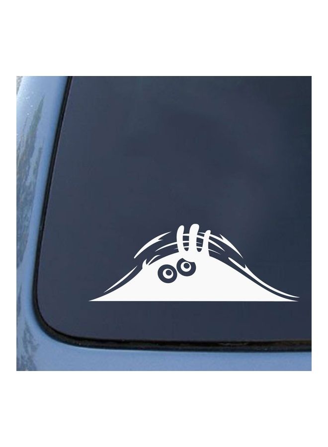 NIBEMINENT Waterproof Self-Adhesive Funny Peeking Monster Car Stickers - Image 3