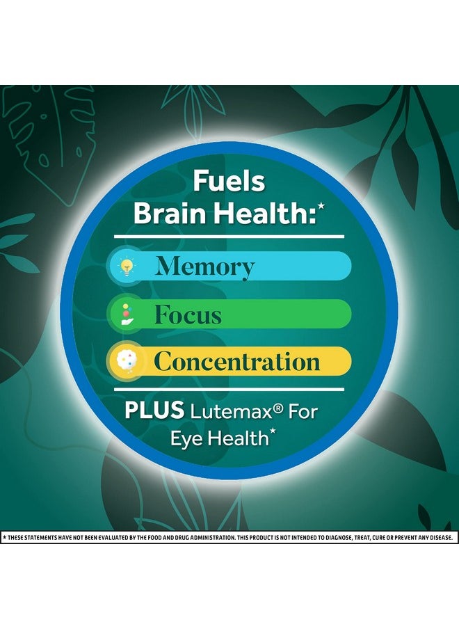 NEURIVA - Brain + Eye Supplement For Memory Focus & Concentration With Lutein & Vitamins A C E And Zinc For Eye Health & Zeaxanthin To Filter Blue Light 30Ct Capsules - Image 1