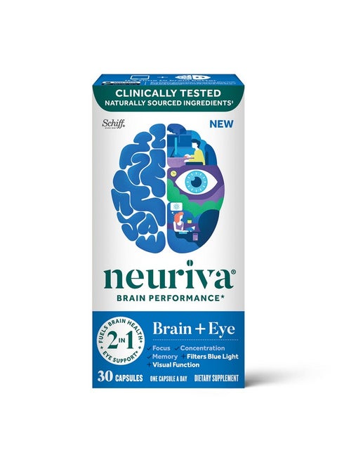 Brain + Eye Supplement For Memory Focus & Concentration With Lutein & Vitamins A C E And Zinc For Eye Health & Zeaxanthin To Filter Blue Light 30Ct Capsules