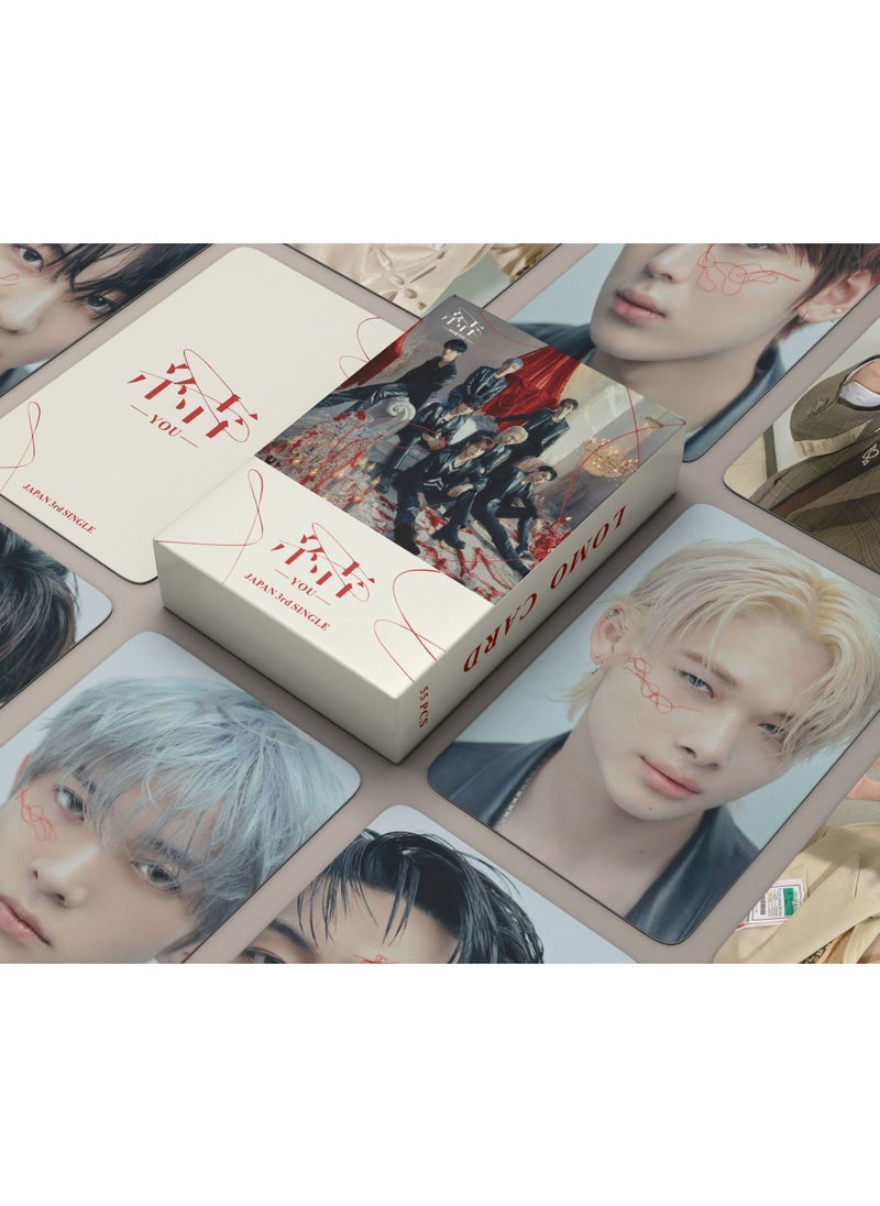 EHOME 55Pcs ENHYPEN‎ Photo Card JAPAN 3rd SINGLE Knot -YOU-A Ver Lomo Card  - Image 1