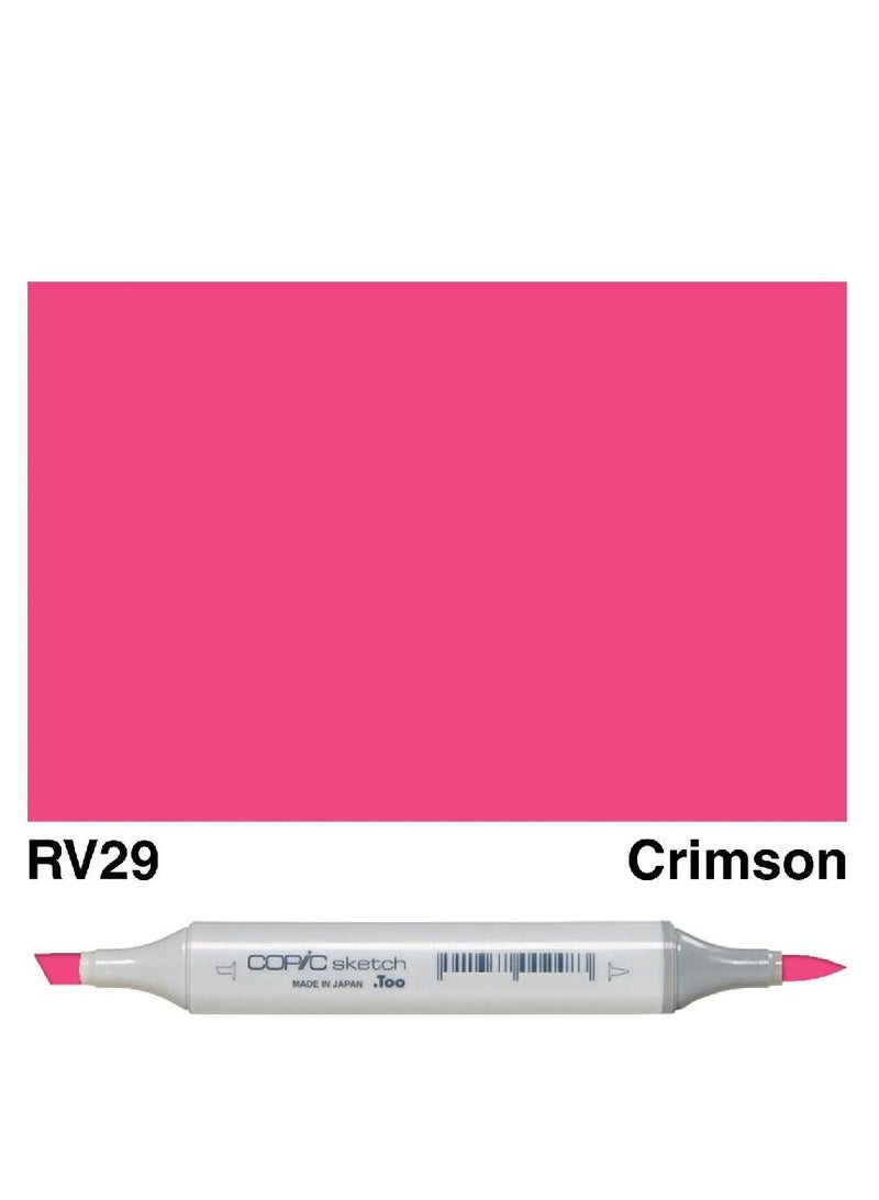 Sketch RV-29 Graphic Art Marker Crimson Twin Tip